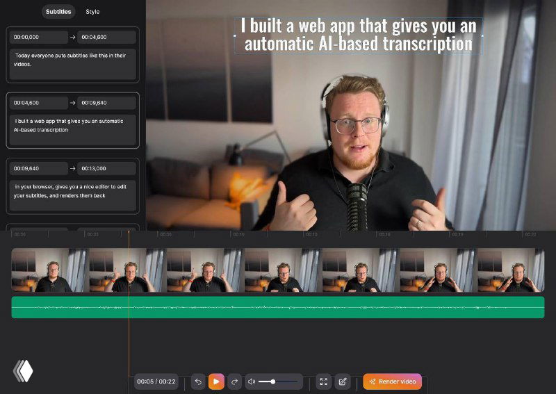 Нейросеть для бесплатных субтитров в браузере