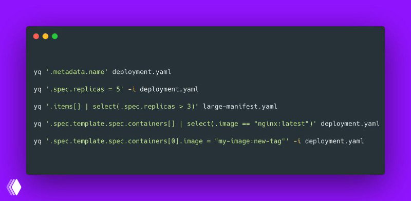 Использование yq для работы с YAML