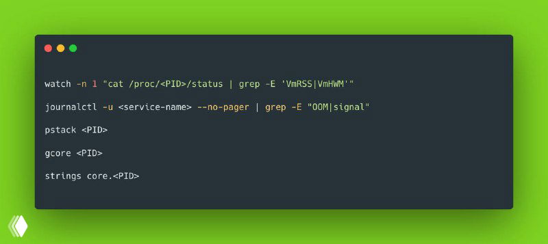 Как быстро отследить утечки памяти и перезапуски в Linux