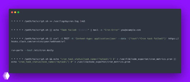 Повышение надёжности crontab: логгинг и уведомления