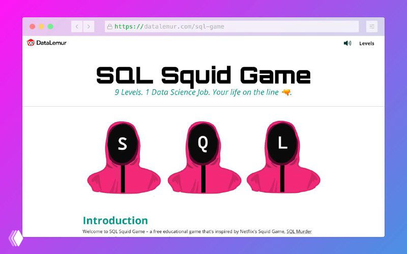 SQL-квест в стиле «Игры в кальмара».
