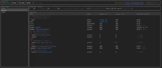 Скриншот терминального интерфейса tuistash: список конфигураций и статусов Logstash, таблицы с метриками и командной строкой