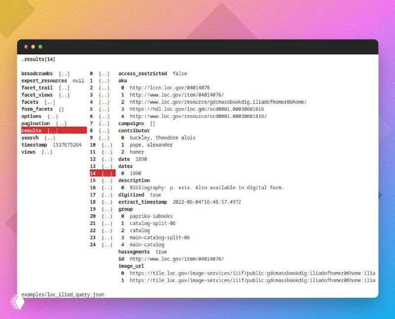 jinsp — инструмент TUI для работы с JSON