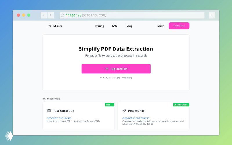 Извлечение данных из PDF