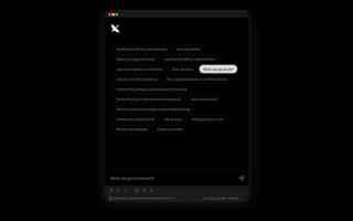 Тёмный скриншот интерфейса Goose: окно с параметрами и подсказками на чёрном фоне, элементы управления и текстовые поля видны в центре экрана