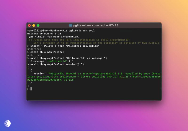 PGlite — лёгкая сборка Postgres на WASM