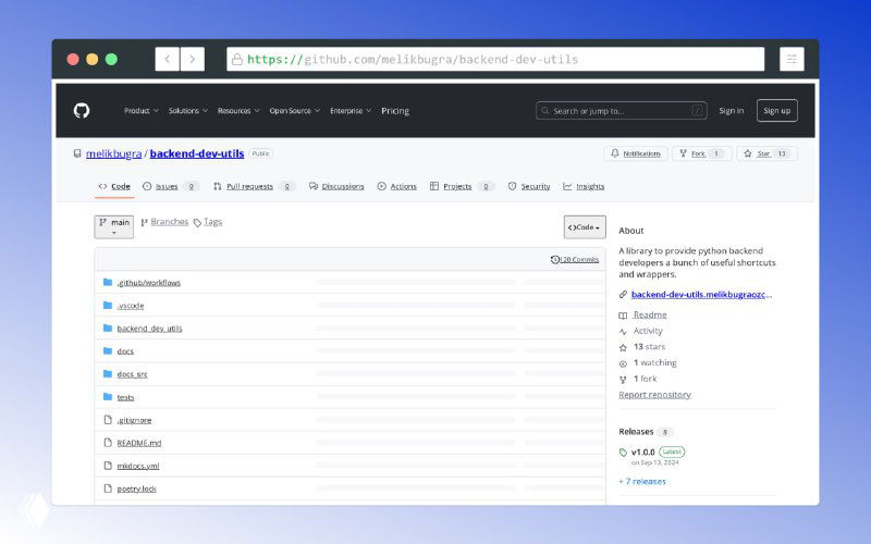 Утилиты для Python-бэкенда