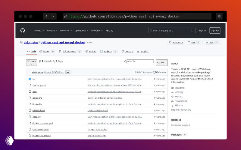 Flask + MySQL + Docker