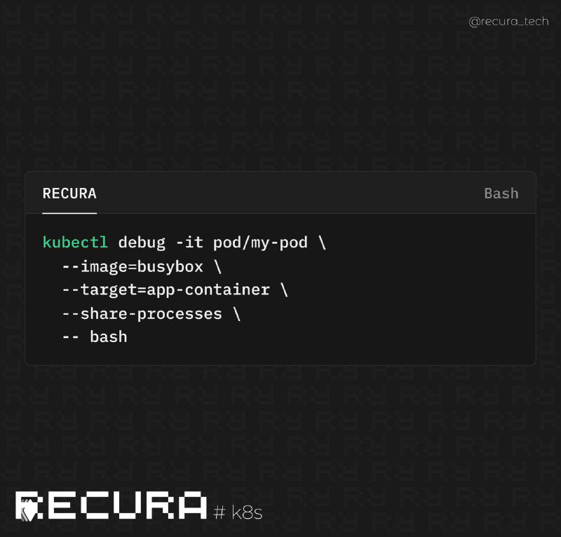 Дебаг Pod'ов без перезапуска через ephemeral containers