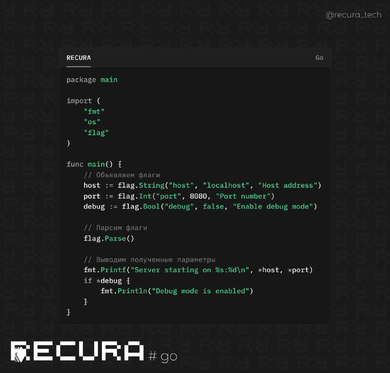 Как работать с конфигурациями и флагами командной строки в Go