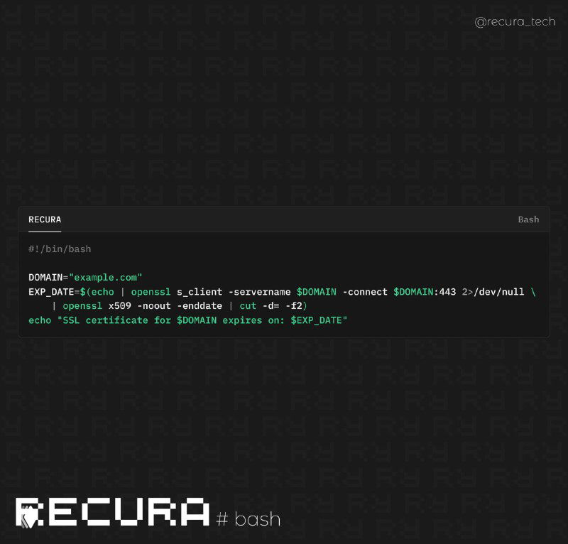 Проверка SSL-сертификата сайта через Bash
