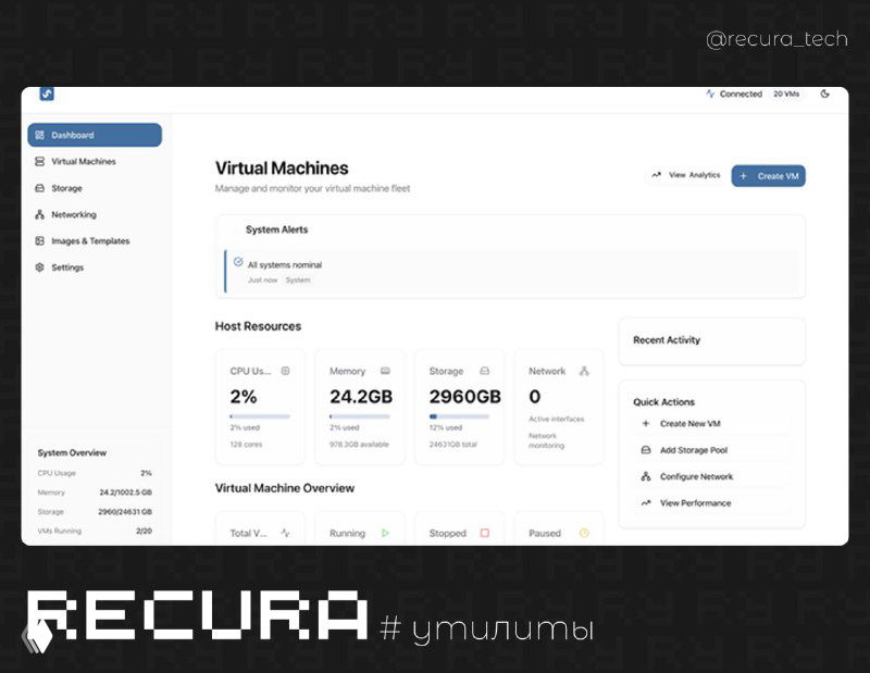 Flint — лёгкий менеджер виртуальных машин KVM