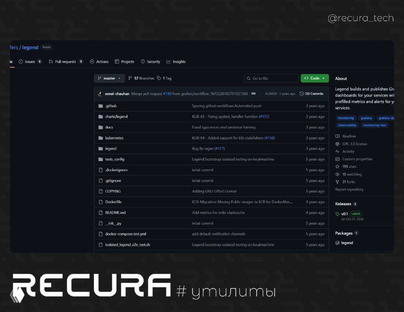 Legend — генерация панелей Grafana