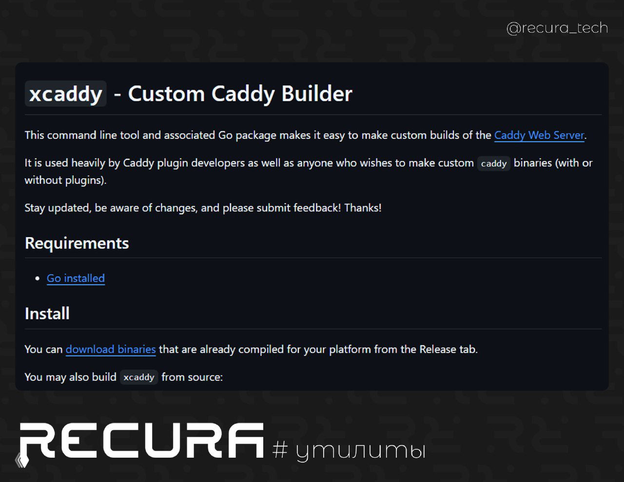 xcaddy — кастомная сборка Caddy