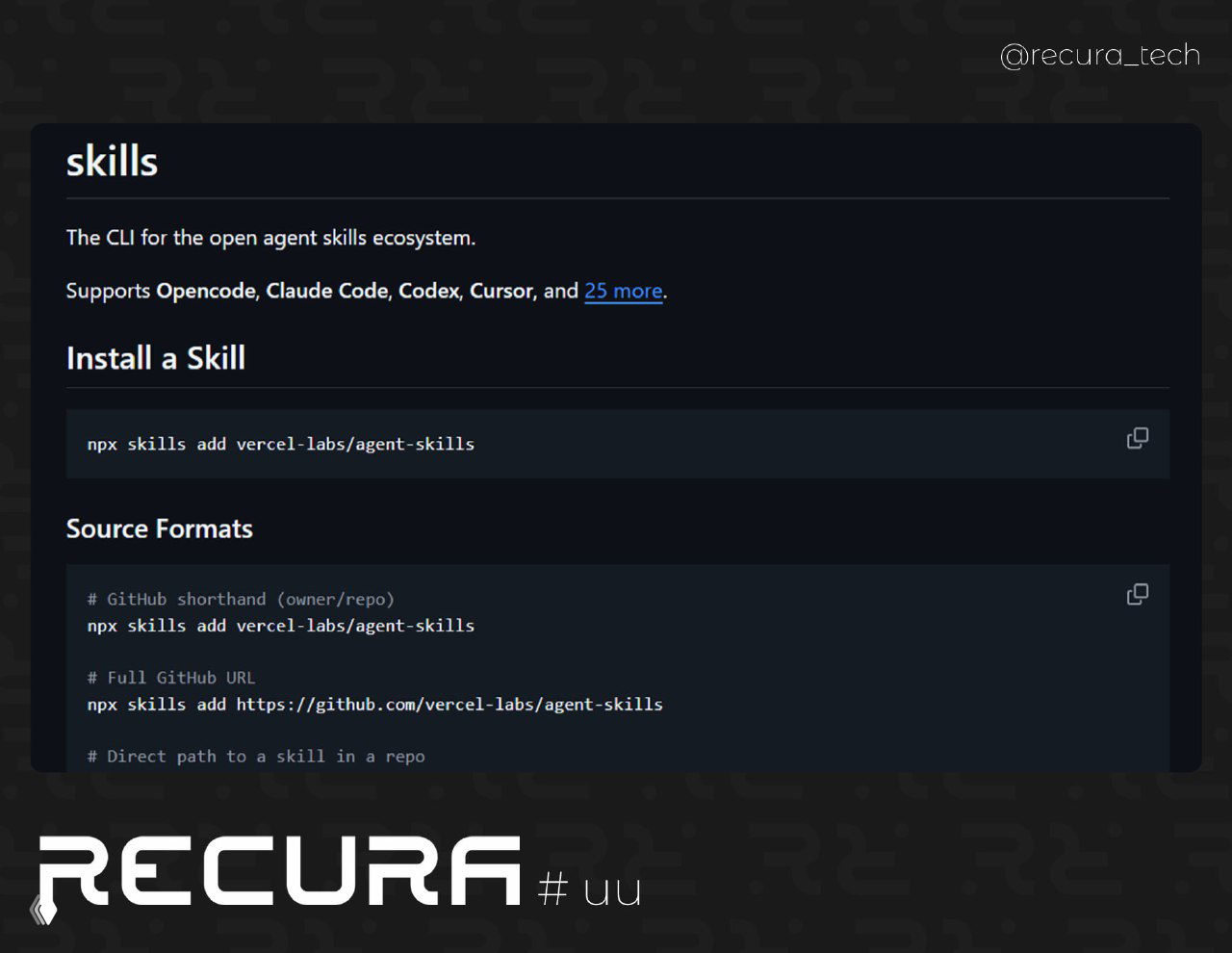 add-skill — CLI для управления agent skills