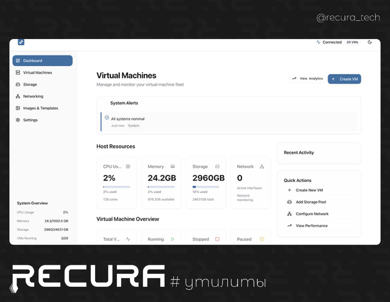 Flint — лёгкий менеджер KVM