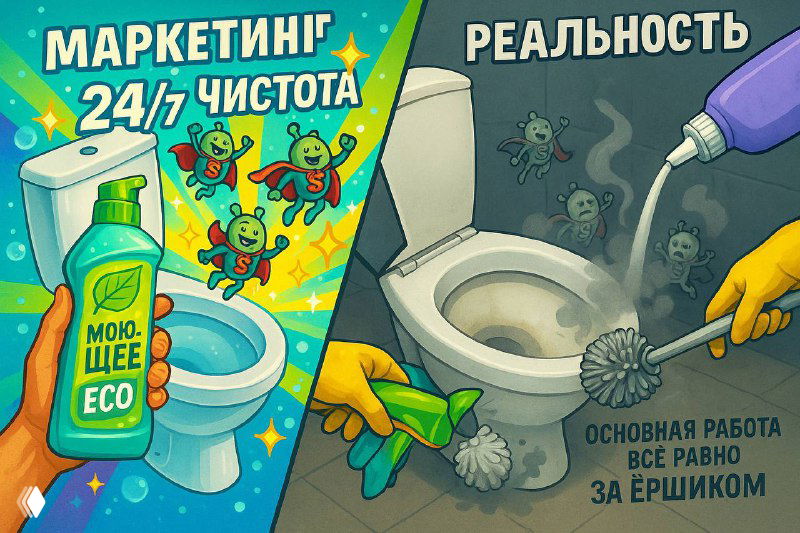 Моющее средство для унитаза с пробиотиками — разбор