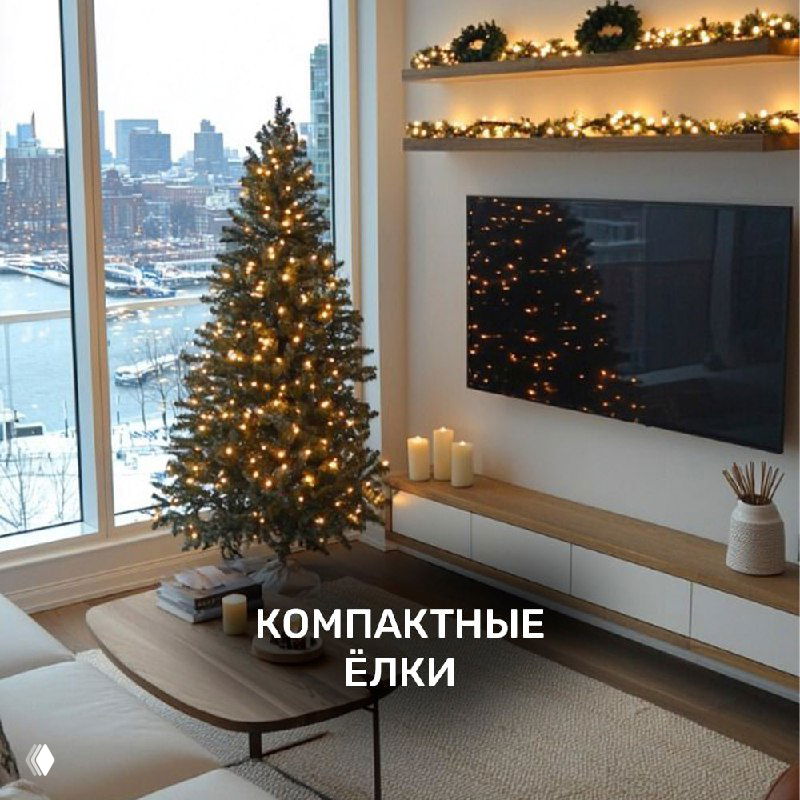 Мало места в квартире, а ёлочку хочется?