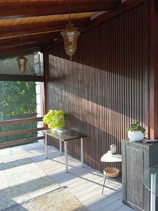 Брусковые панели для террасы