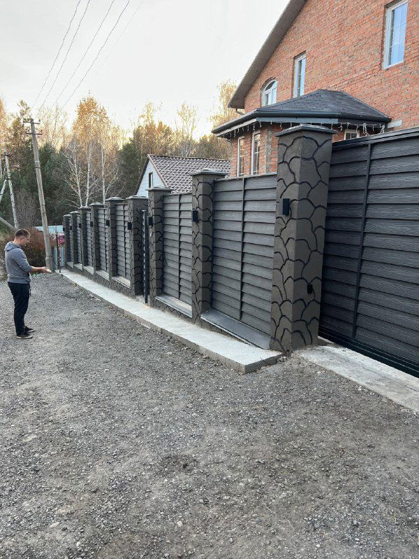 Заборная система из ДПК — собирается как конструктор