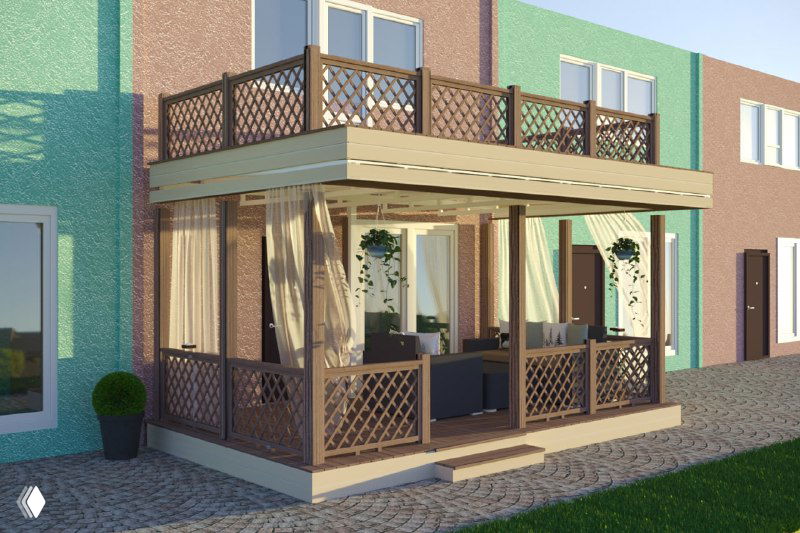 Терраса под ключ — комплект с досками и инструкцией