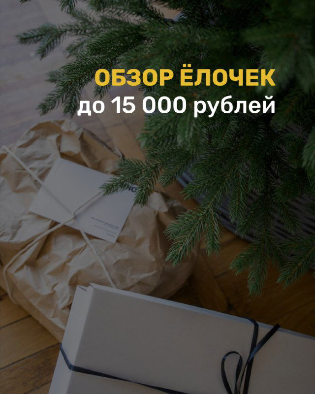Показываем вам наши красивые ёлочки до 15 000 рублей