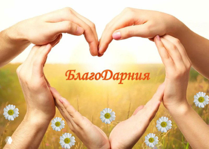 Пора наполняться благодарностью и светом!