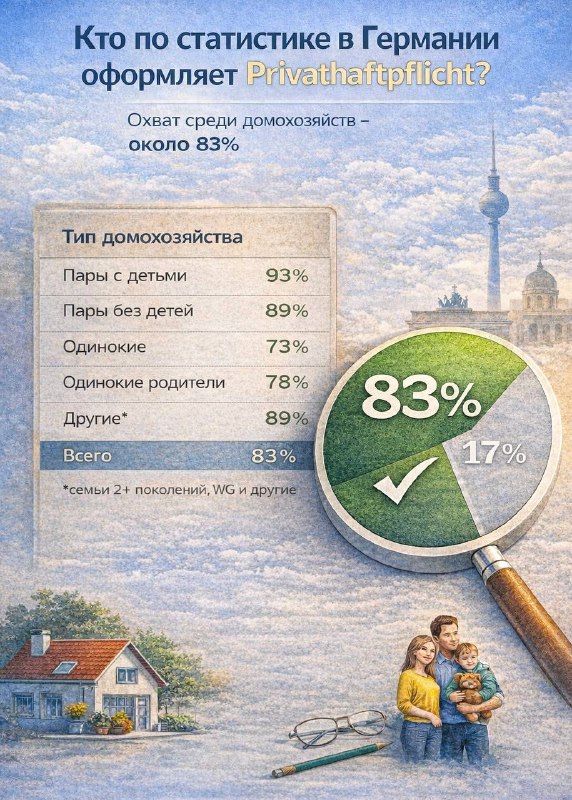 Privathaftpflicht — самая распространённая страховка в Германии