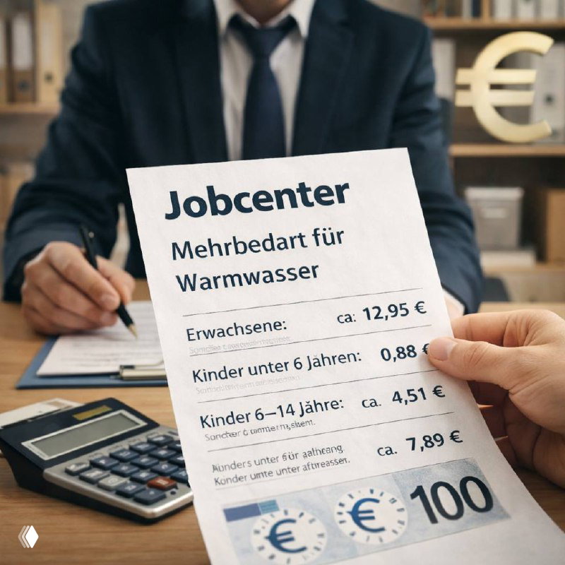 Доплата Jobcenter за горячую воду при Bürgergeld