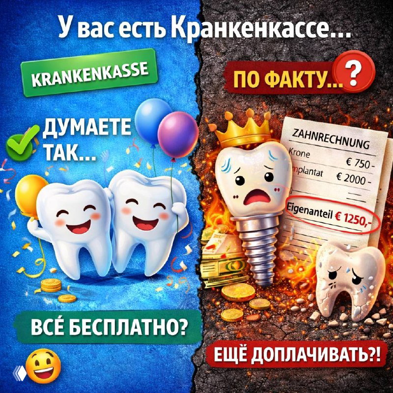 Зубная страховка в Германии: что покрывает Krankenkasse