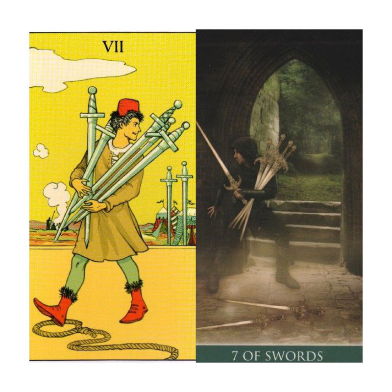 Семёрка Мечей — обман и тайные манёвры