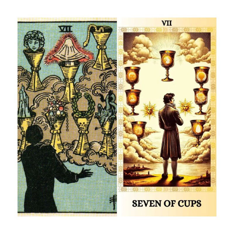 Семёрка Кубков — варианты, путающие разум