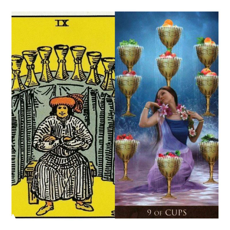 Девятка Кубков — исполнение желаний близко