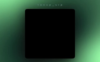 Абстрактная заставка: чёрный квадрат на зелёно‑чёрном градиентном фоне, минималистичный арт для поста о NFT и Telegram.