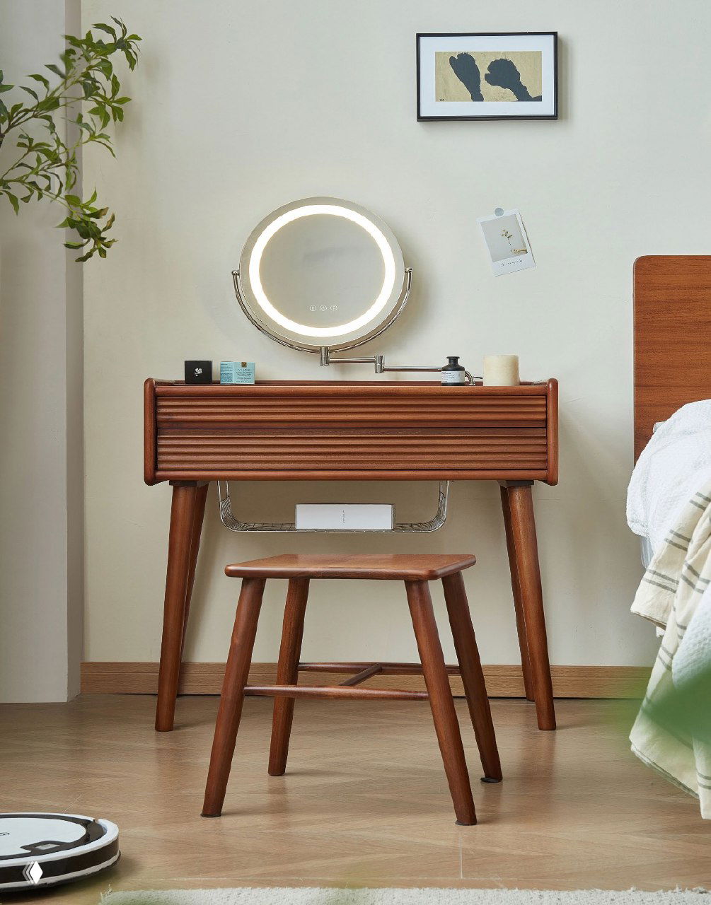 Табурет из ясеня — 340×340×420 мм