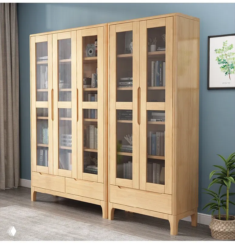 Шкаф книжный из массива дуба — натуральная роскошь