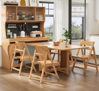 Стол обеденный складной из массива дуба