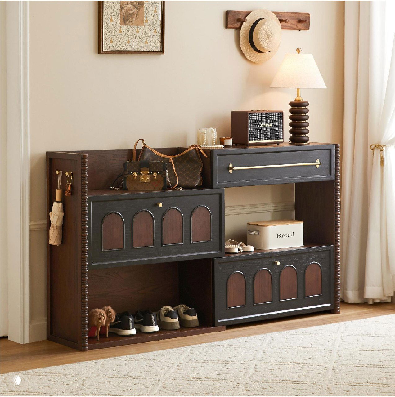 Комод для обуви из массива дуба — натуральная роскошь