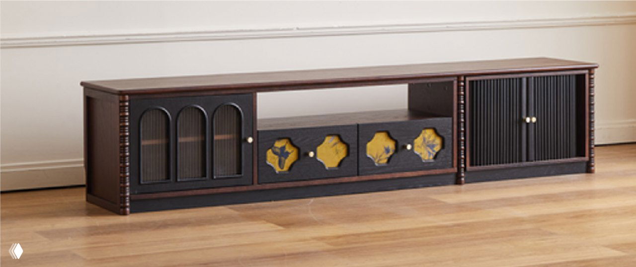 Тумба под ТВ из массива дуба — натуральная роскошь