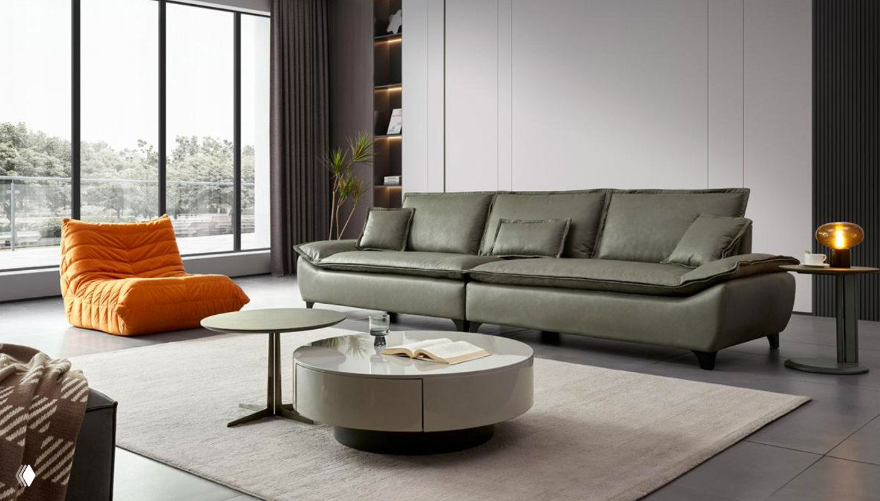 Диван 348×107×96 — варианты отделки и цена