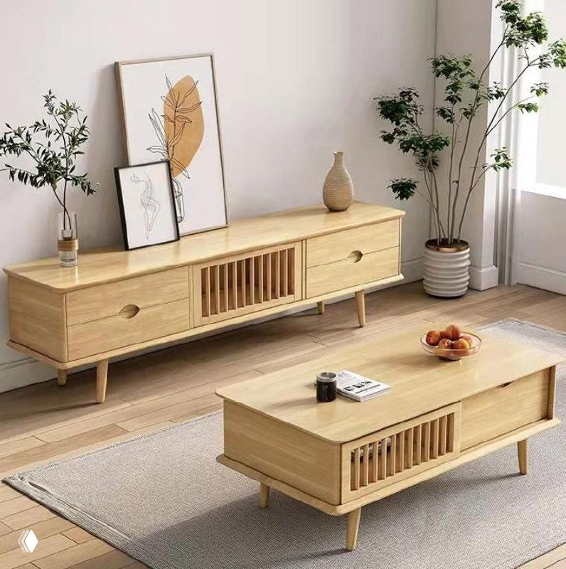 Журнальный столик из массива дуба — натуральная роскошь