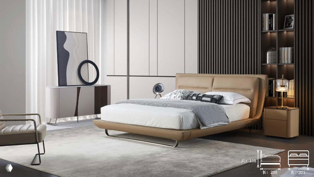 Кровать 236×203×108 — варианты отделки