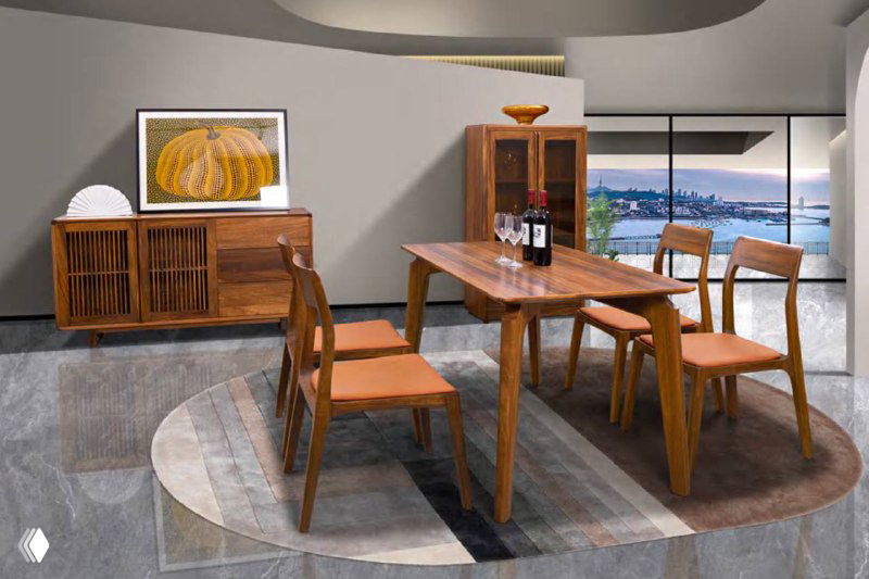 Мебель из южноамериканского ореха: комплект для столовой