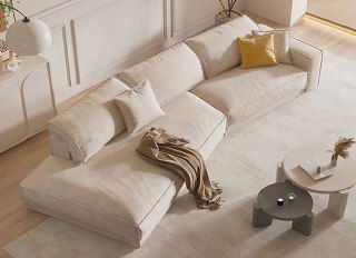 Диван 380×110×79 — ткань и массив, цена в Краснодаре