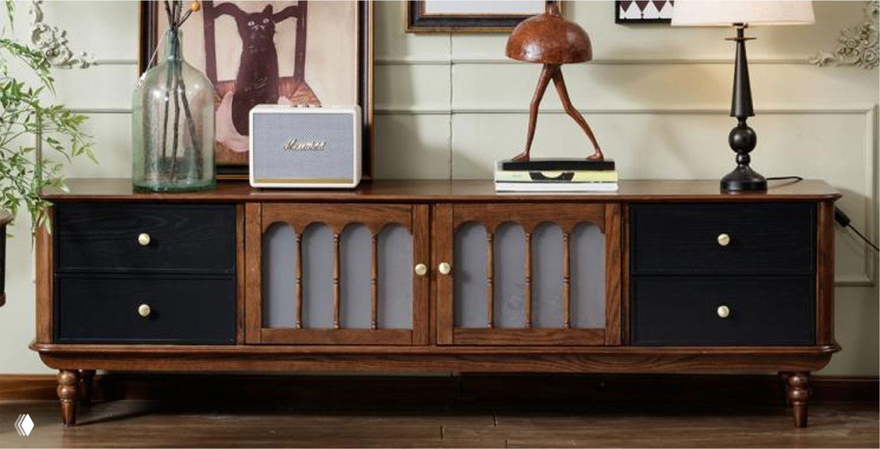 Тумба под ТВ из ясеня — стиль и надёжность