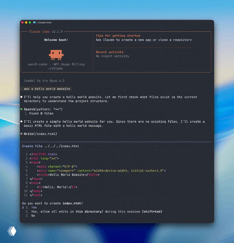 🦙 Claude Code теперь работает с локальными open-source моделями
