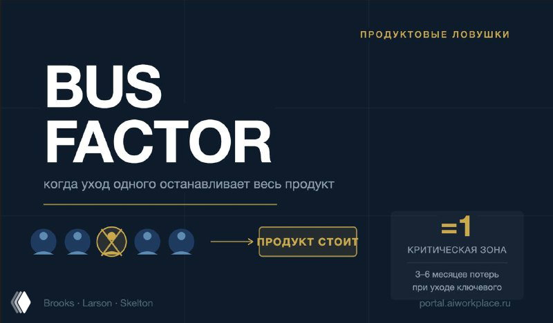 Bus Factor: почему один уход останавливает весь продукт