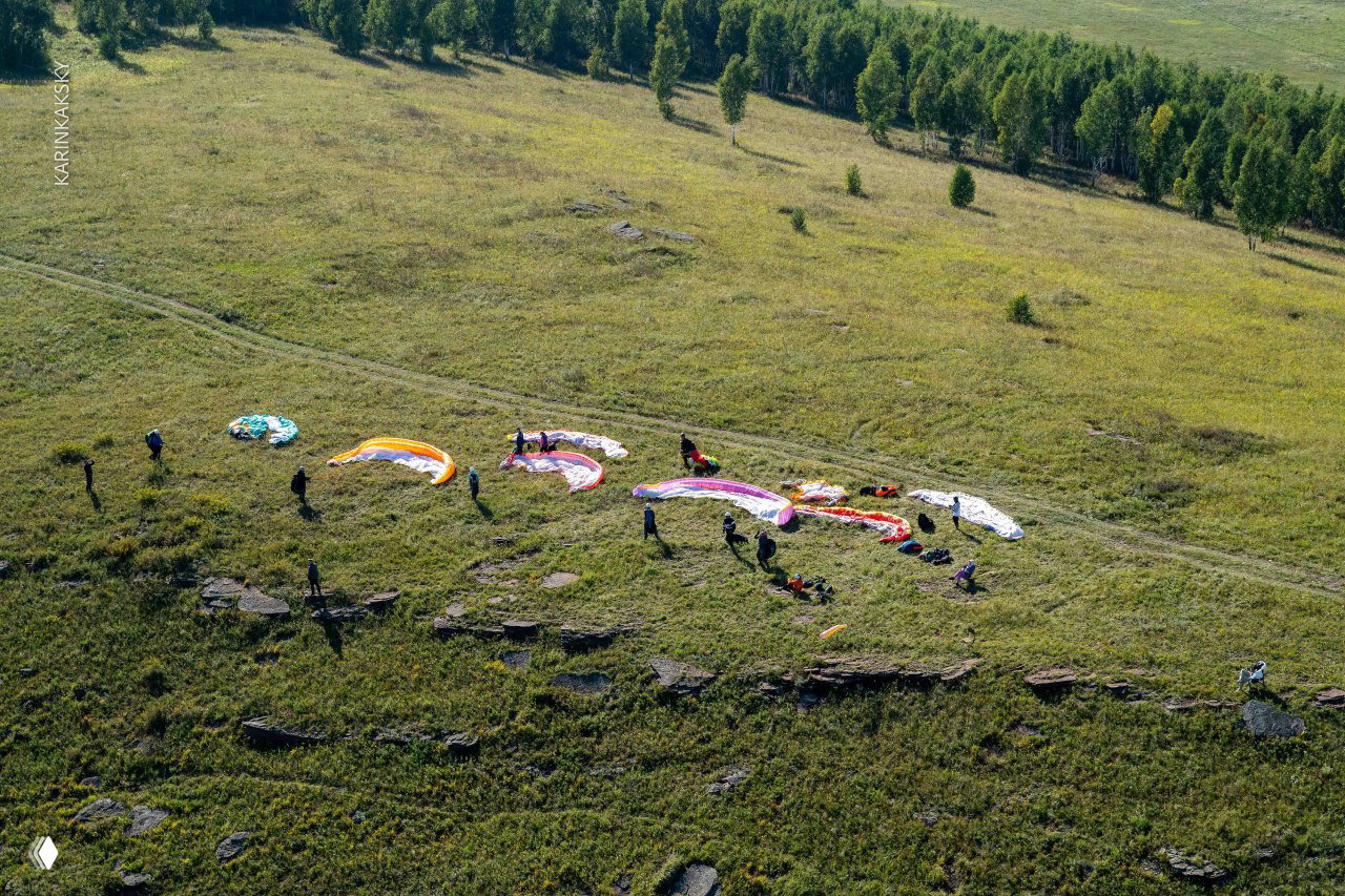 Прекрасный летный день: парапланы и полеты