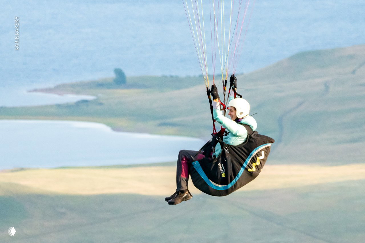 Лебедка и полёты со склонов в Хакасии