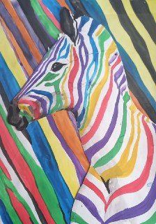 Мастер-класс «Зебра» акварель от Натальи Дульцевой